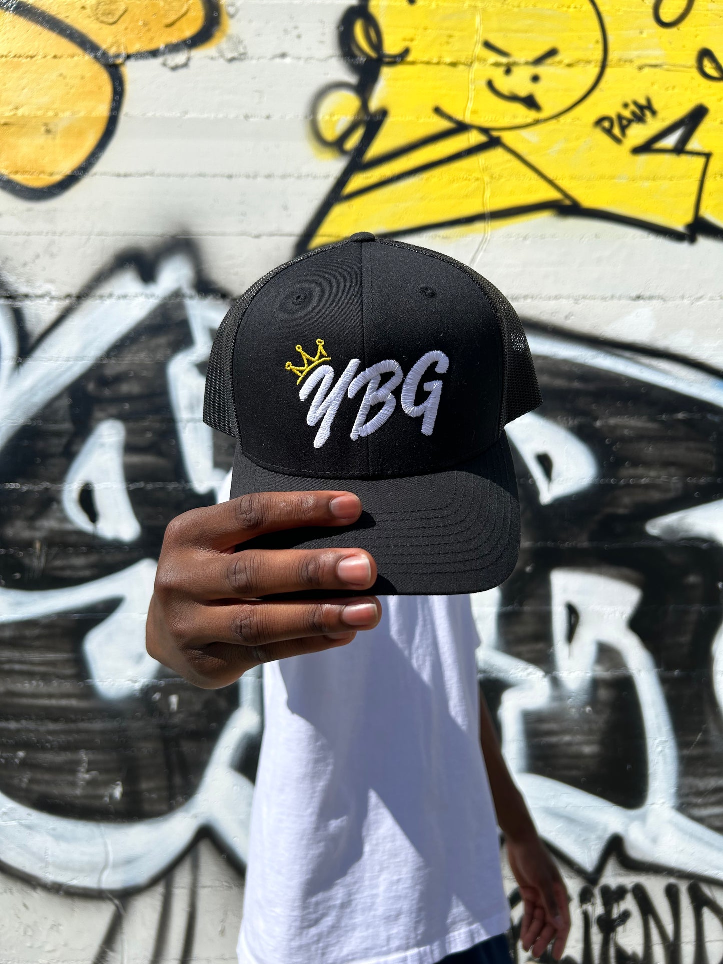 Hard Brim Embroidered Trucker